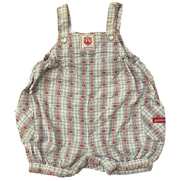 Vintage Gymboree Rainbow Tag Y2K Romper Overalls Bubble Girls 3-6m Infant Baby - Picture 1 of 8